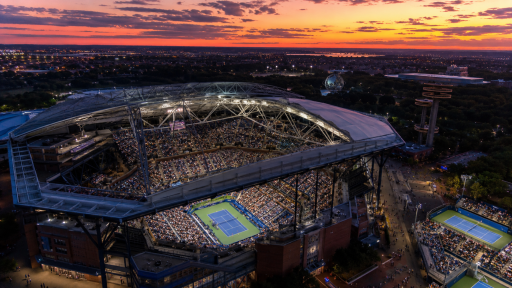 Стадион Артура Эша во время турнира US Open